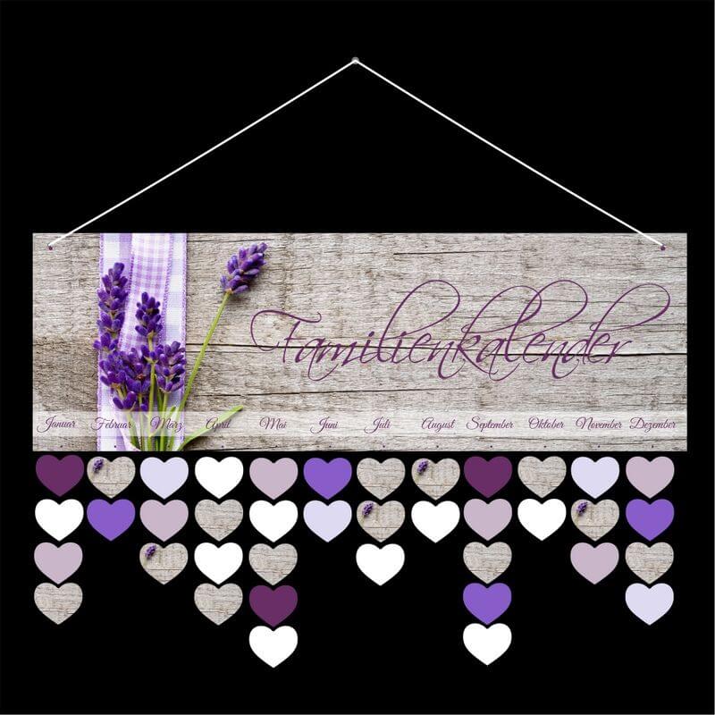 Familienkalender - Lavendelmotiv